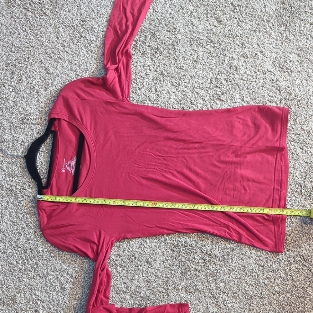 No Boundaries Red Fitted Long Sleeve Tee - Picture 6 of 7
